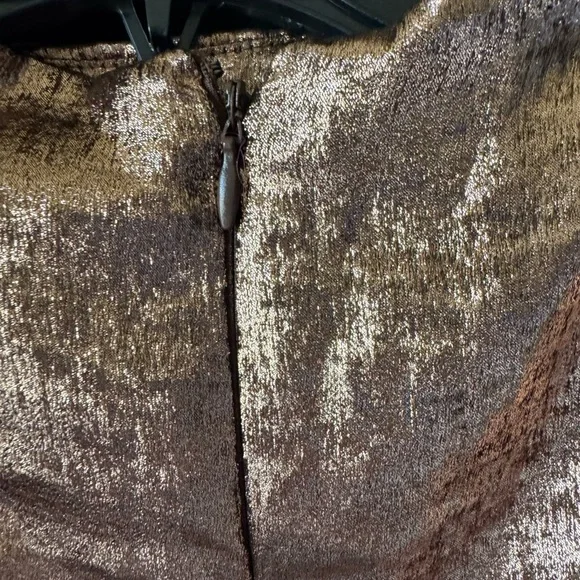 Metallic Brown/copper Long Sleeve Top - Picture 3 of 6